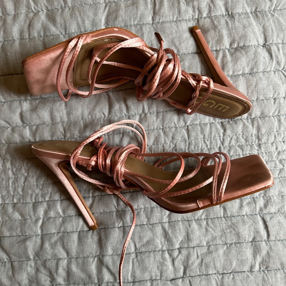 Strappy Baby Pink Ego Official Heels